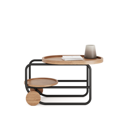 Coffee table One black/natural