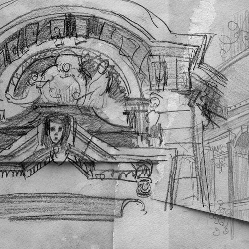 Designer wallpaper "Odessa sketch"