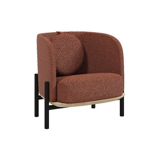 Armchair Royal Sun Boucle brick