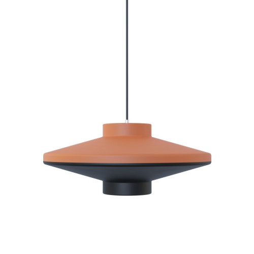 Керамічний підвісний світильник PRAFORMA 160 black & terracotta глянець