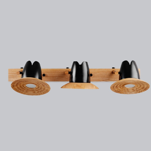 Lamp for mirror Orbit black