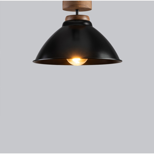 Світильник стельовий ROCKET Black / Black walnut