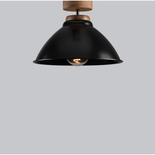 Світильник стельовий ROCKET Black / Black walnut