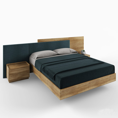 Bed double LEON