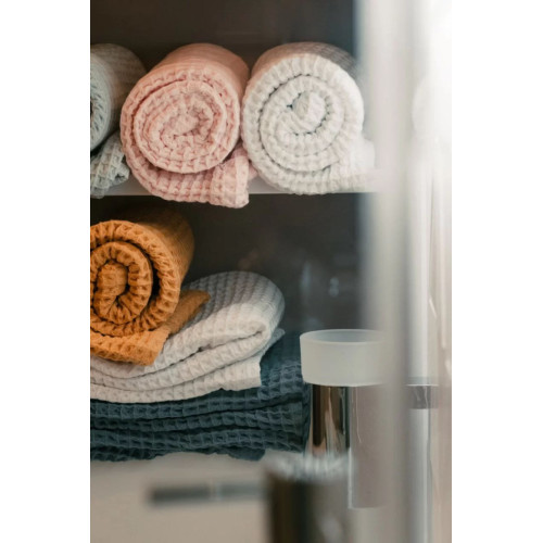 Wafer towel set light pink