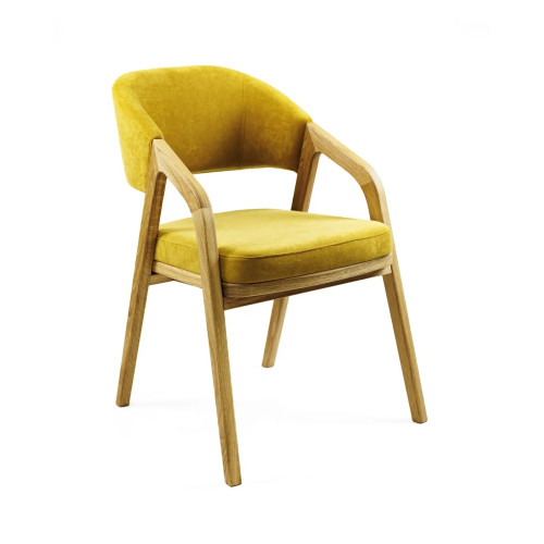 Крісло Otis натуральний / Vintage Velvet 08 Mustard