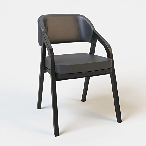 Armchair Otis black / shz black