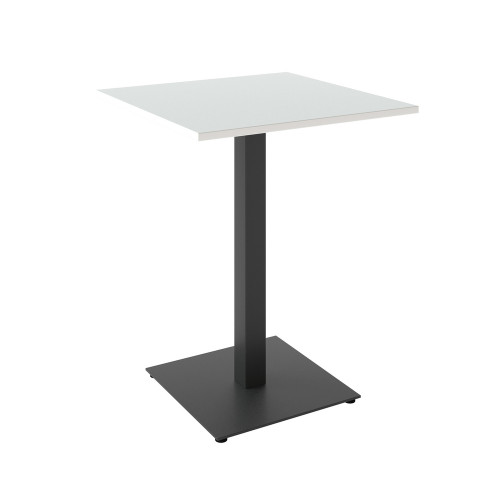 Стіл Tetra light 600x600 білий метал / дуб ДСП