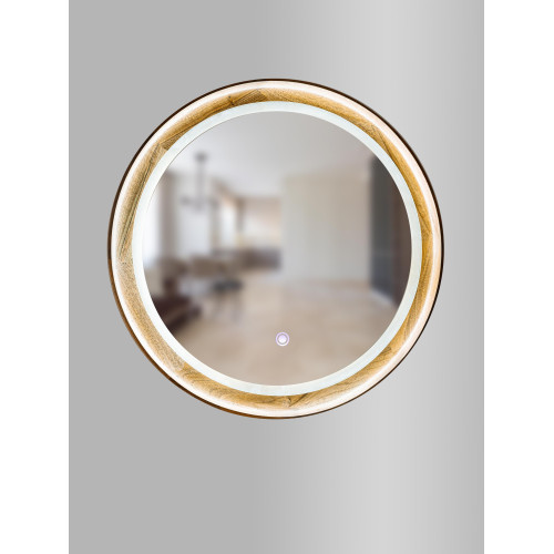 Round mirror Lunar Eclipse with LED-light
