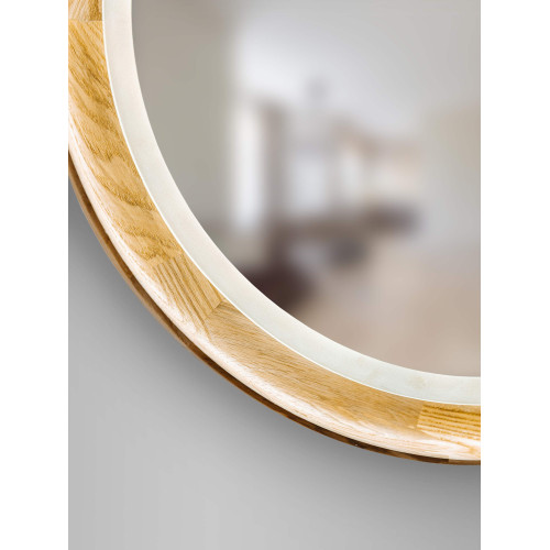 Round mirror Lunar Eclipse with LED-light