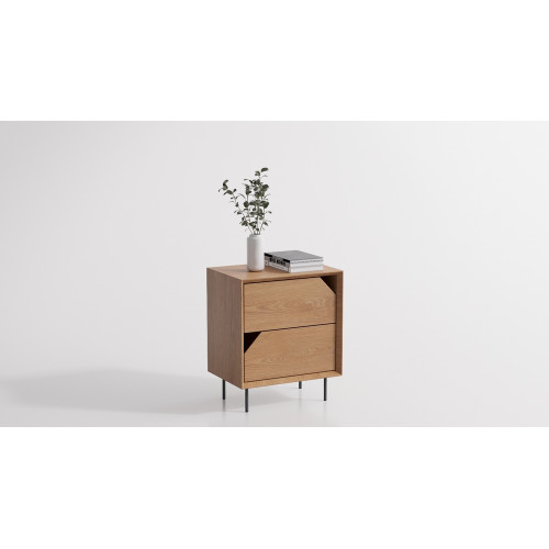Bedside table of ORIGAMI Optima oak