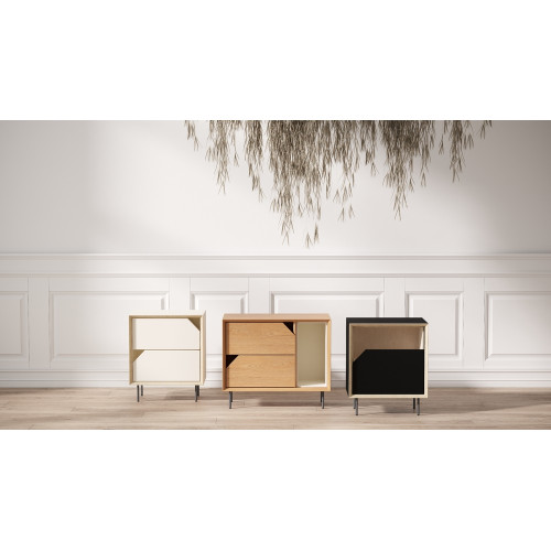 Bedside table of ORIGAMI Optima oak
