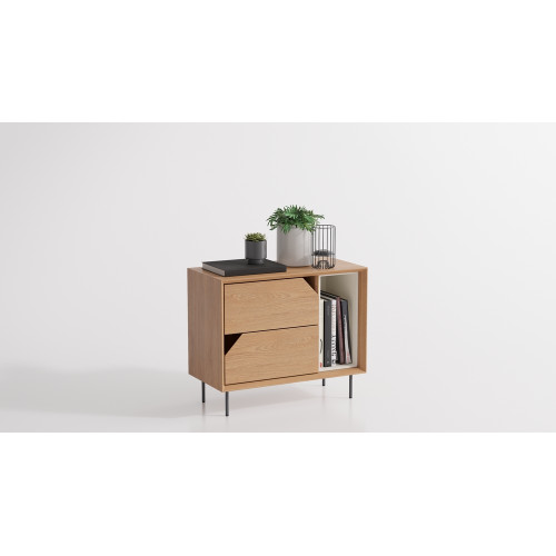 Bedside table of ORIGAMI Maxi oak