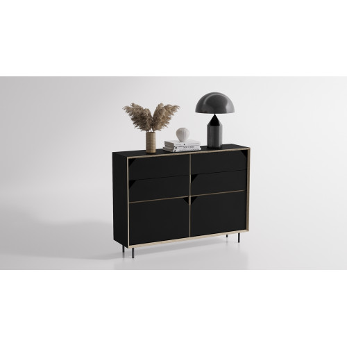 Chest of drawers ORIGAMI black