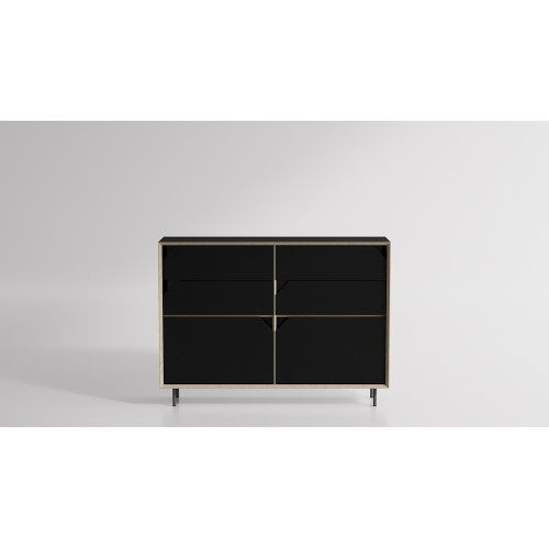 Chest of drawers ORIGAMI black