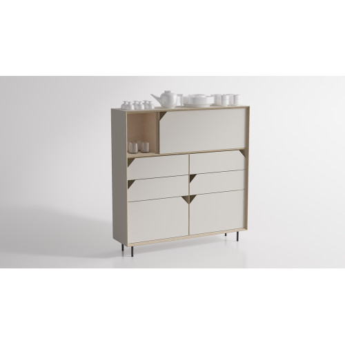 Chest high ORIGAMI white