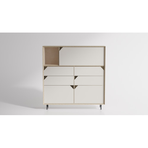 Chest high ORIGAMI white