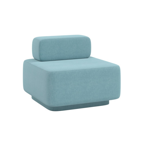 Armchair Corner Gray Blue