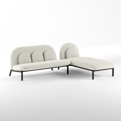 Шезлонг Soft Lounge зі столиком Boucle Nata