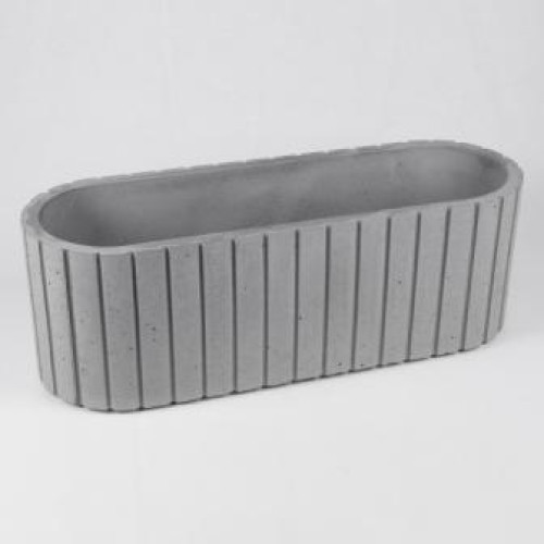 Flowerpot made of concrete "Ellips linea 60"