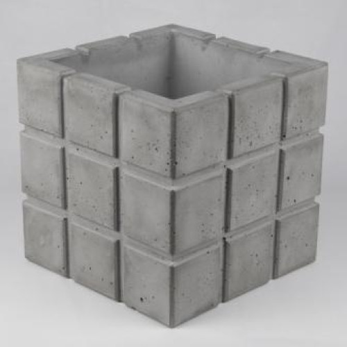 Concrete flowerpot Cube "Сuadrado 30"