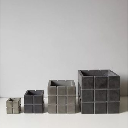 Concrete flowerpot Cube "Сuadrado 30"