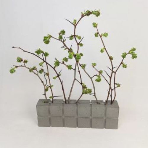 Concrete vase "Slim cuadrado"