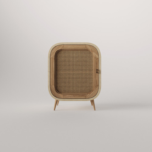 Bedside table Teneta S117L natural color