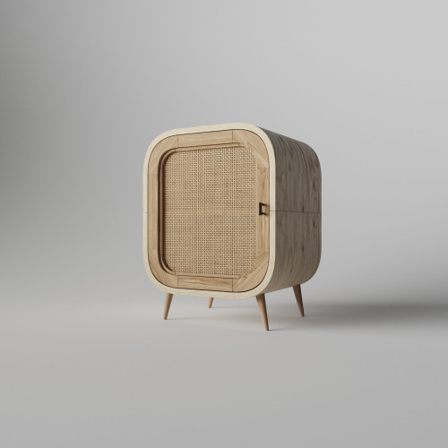 Bedside table Teneta S118L natural color