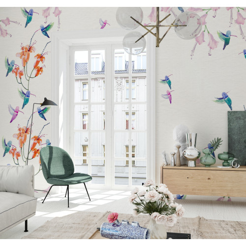 Designer wallpaper "Hummingbird"