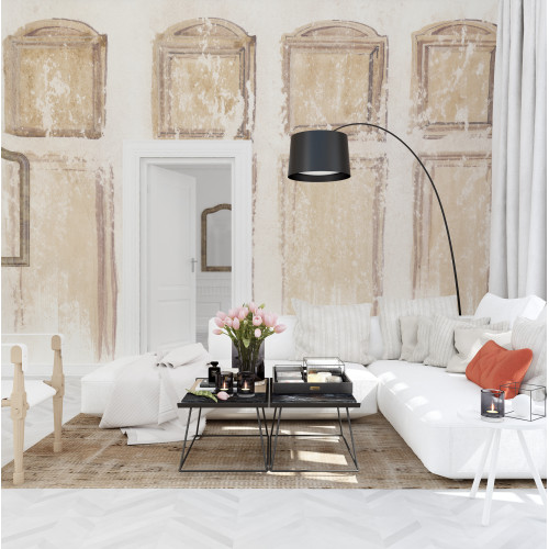 Designer wallpaper "Painted wood panels"