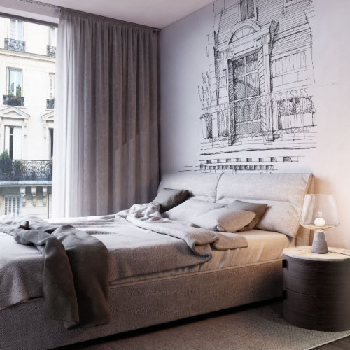 Дизайнерские обои "Вид из окна. Paris"