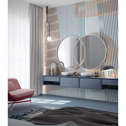 Дизайнерські шпалери "Векторний орнамент 03" / wallpaper bathroom