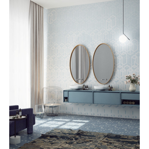 Дизайнерські шпалери "Векторний орнамент 02" / wallpaper bathroom