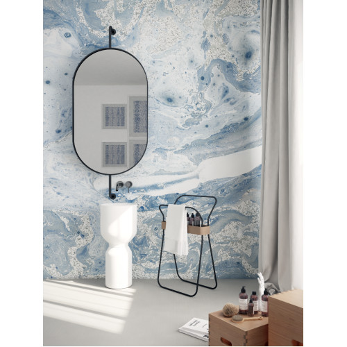 Дизайнерські шпалери "мармурування" / wallpaper bathroom