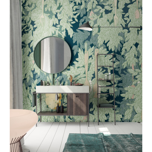 Designer wallpaper "Dense foliage" / wallpaper bathroom