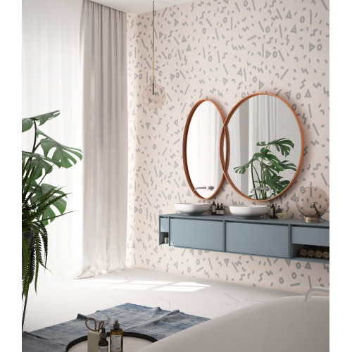 Дизайнерські шпалери "Векторний орнамент 01" / wallpaper bathroom