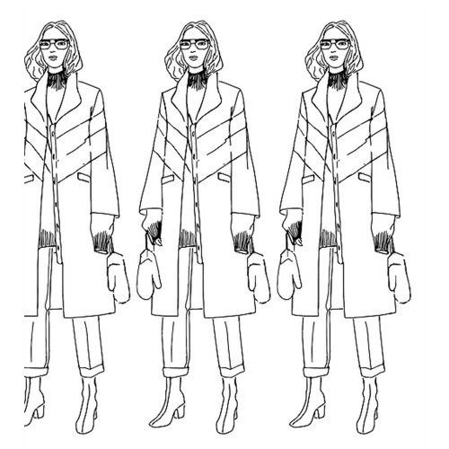 Дизайнерські шпалери "Fashion sketch" Katya Silchenko