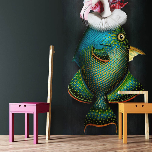 Design wallpaper "Flamingo" design Decorkuznetsov