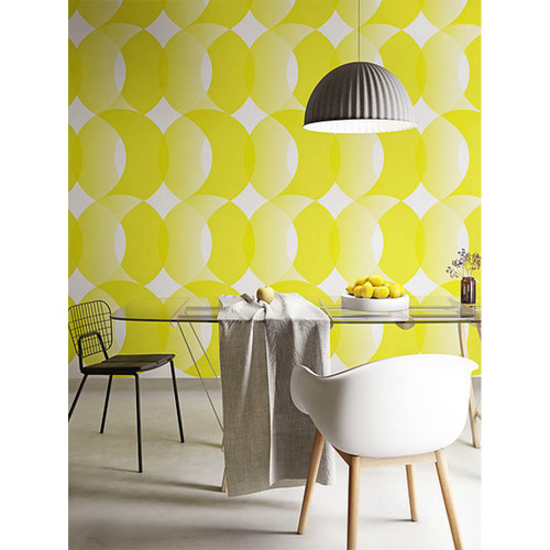 Design wallpaper "Ornaments yellow" design Aliona Solomadina