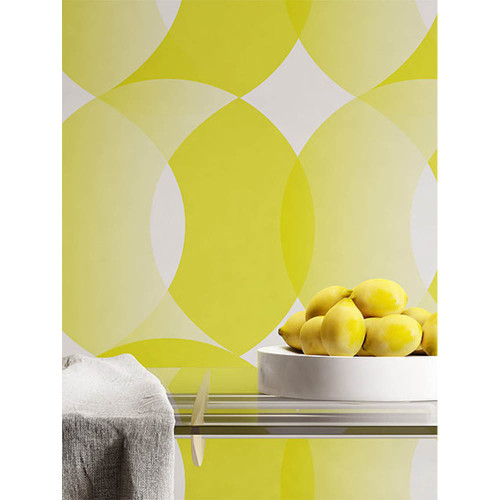 Design wallpaper "Ornaments yellow" design Aliona Solomadina