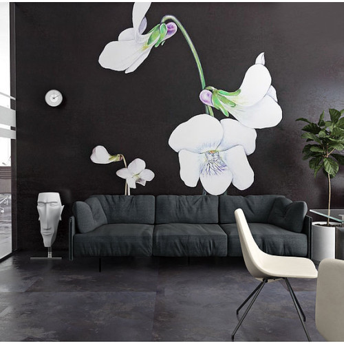 Design wallpaper "Flowers" designer Viktoriia Janis