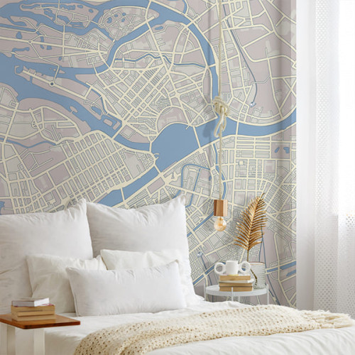 Seamless wallpaper "Map of Amsterdam"