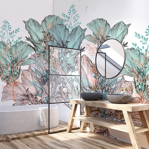 Seamless wallpaper "Meadow herbs"