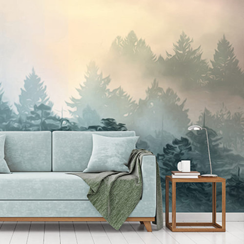 Seamless wallpaper "Mystical forest"