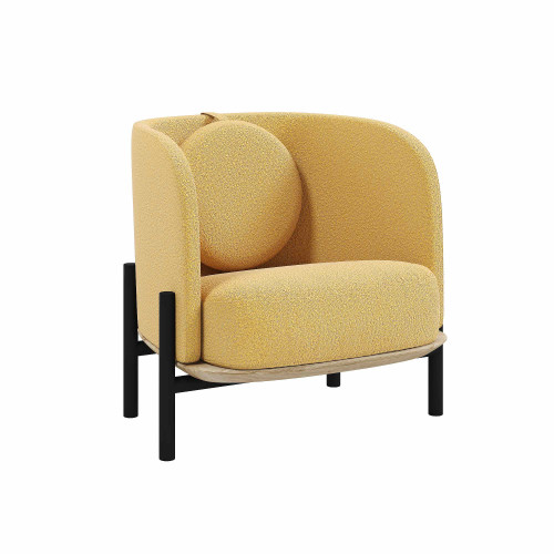 Armchair Royal Sun Boucle mostaza